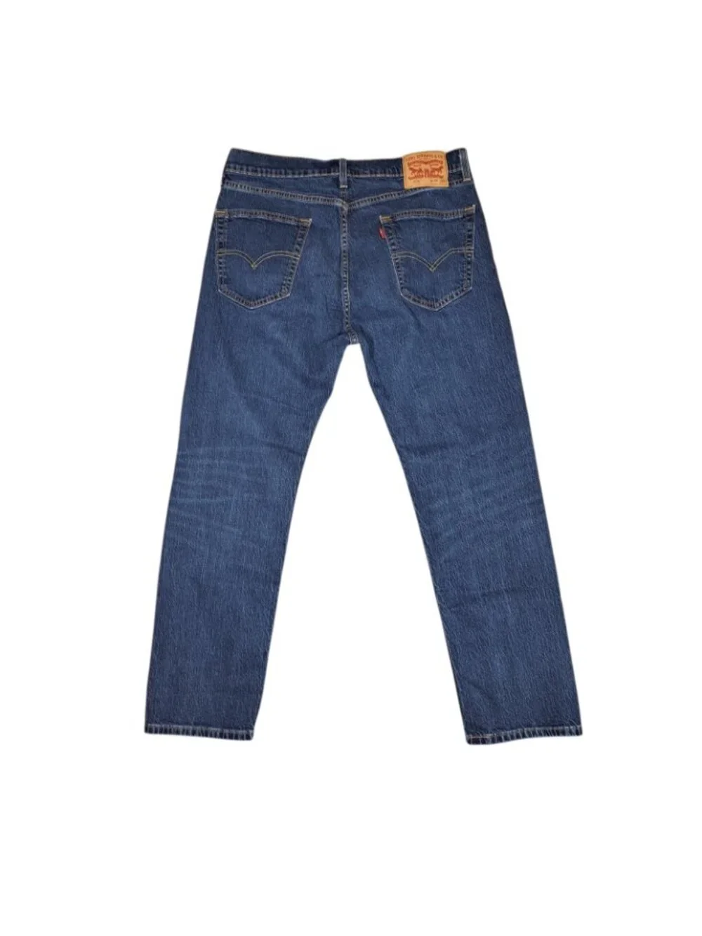 Levis 505 Regular Fit Mens Jeans Straight Leg Blue 34x29 Dark Wash 00505-2195